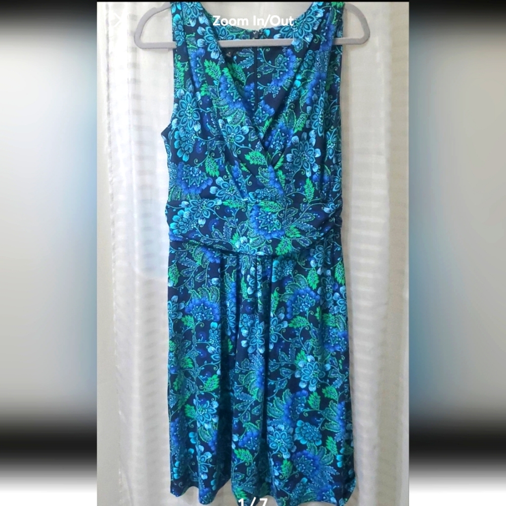 Talbots floral paisley dress